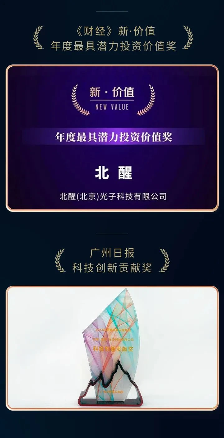 《财经》年度最具潜力投资价值奖及广州日报科技创新贡献奖奖杯