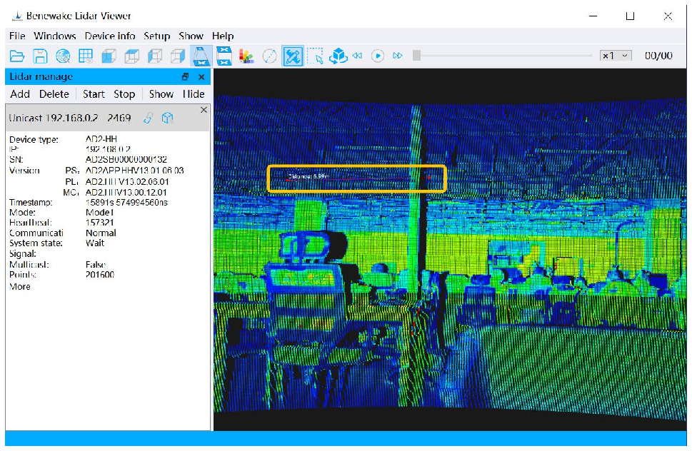 Benewake LiDAR GUI Viewer User Manual — source page 21, figure 1