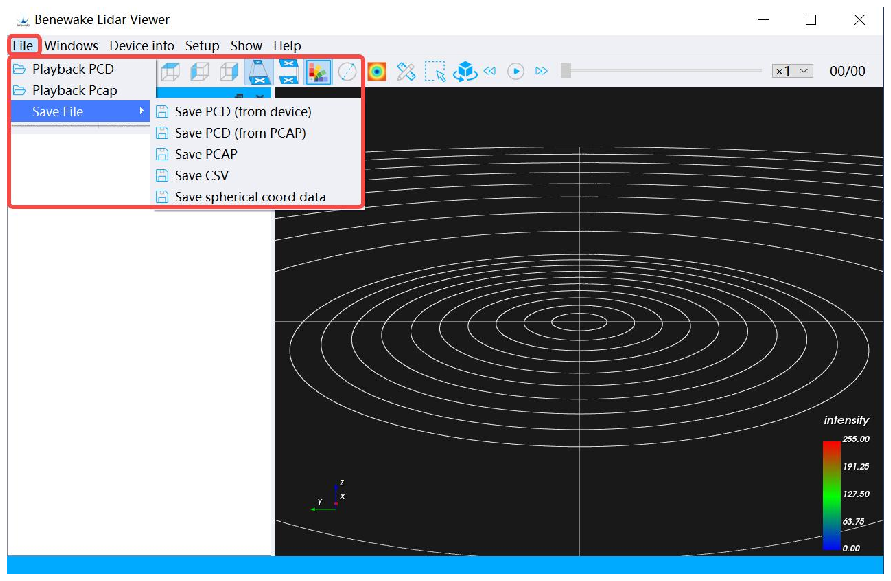 Benewake LiDAR GUI Viewer User Manual — source page 23, figure 2