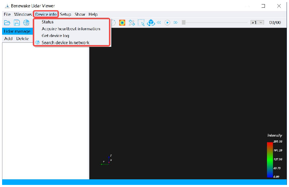 Benewake LiDAR GUI Viewer User Manual — source page 25, figure 1