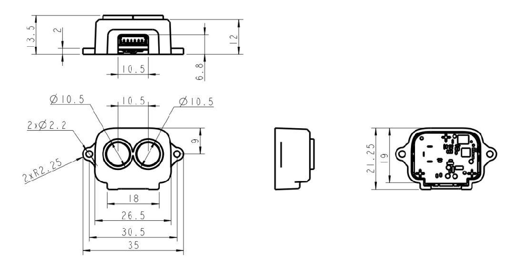 TF-Luna (underwater) User Manual — source page 8, figure 1