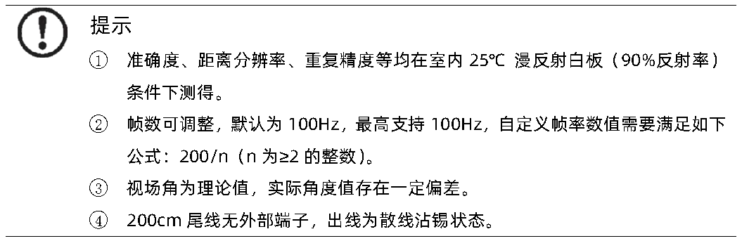 TFmini-i 用户手册 — 原文第 5 页图示 1