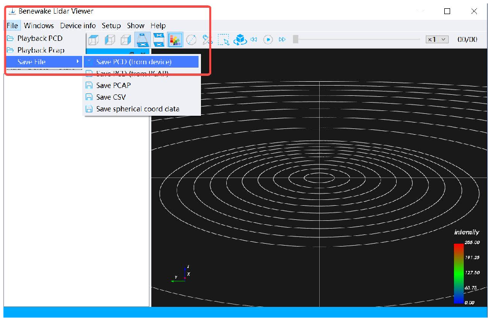 Benewake LiDAR GUI Viewer User Manual — source page 14, figure 1