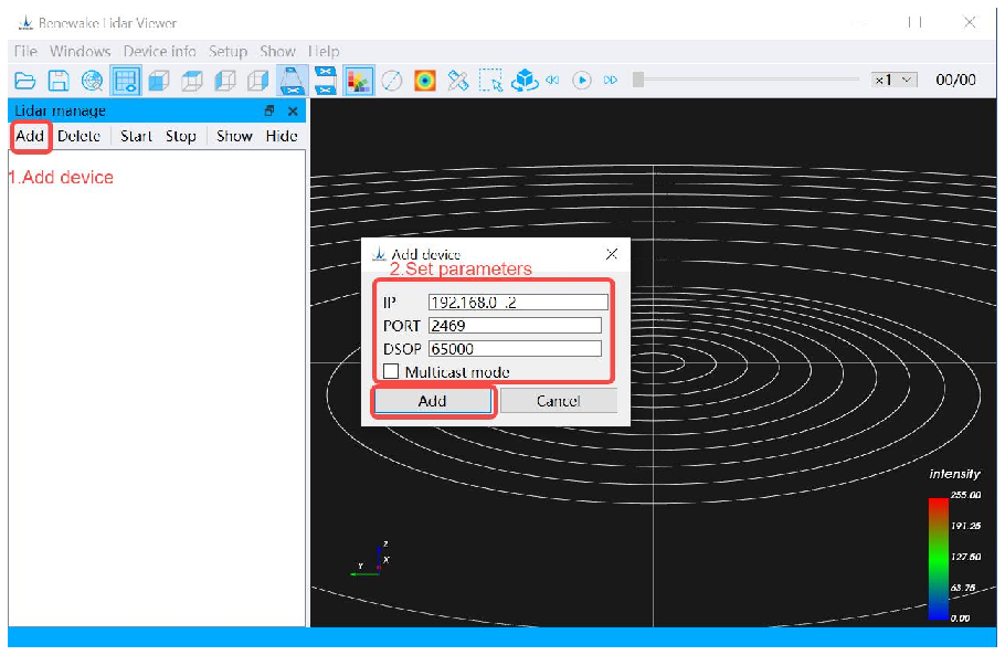 Benewake LiDAR GUI Viewer User Manual — source page 9, figure 1