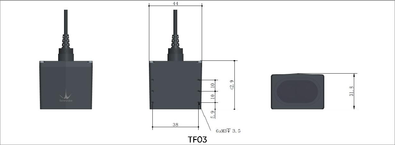 TF03 系列 规格书 — 原文第 2 页图示 1
