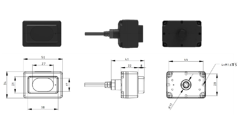 TFmini-i 用户手册 — 原文第 5 页图示 2