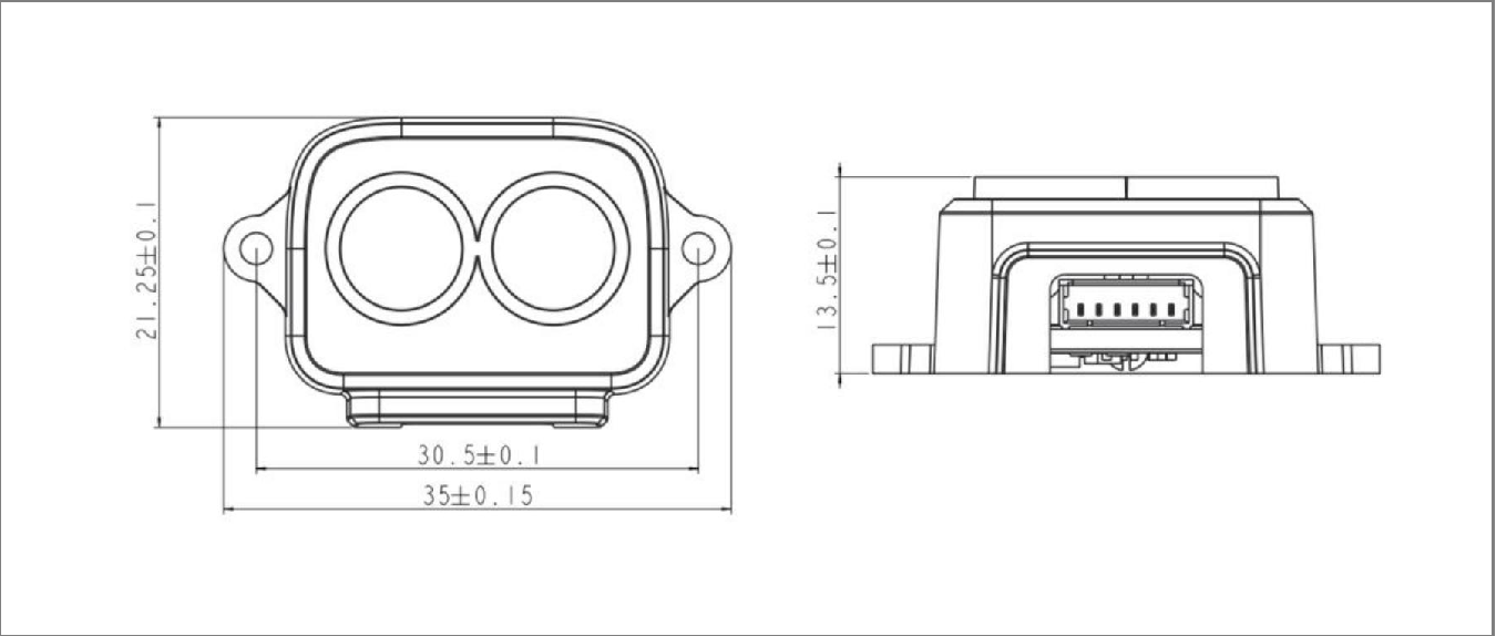 TF-Luna (underwater) Datasheet — source page 2, figure 3