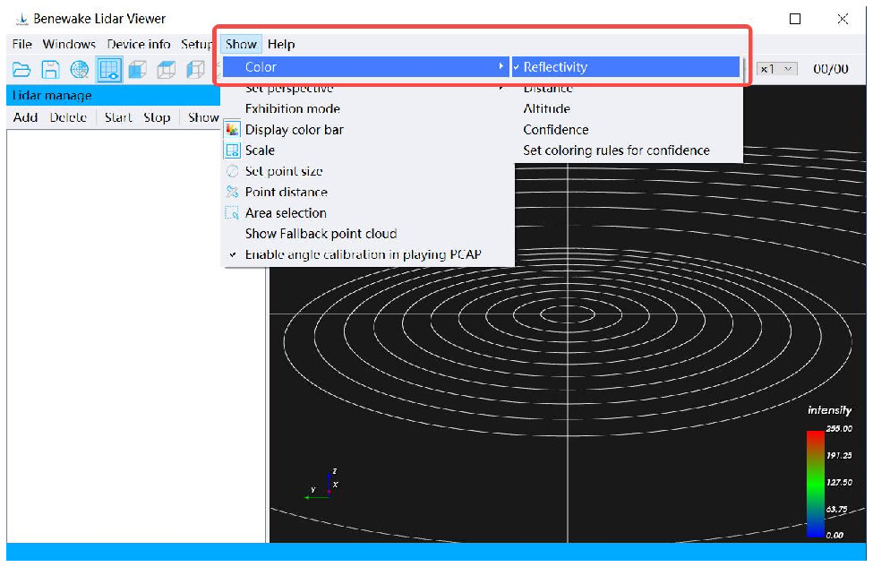 Benewake LiDAR GUI Viewer User Manual — source page 13, figure 2