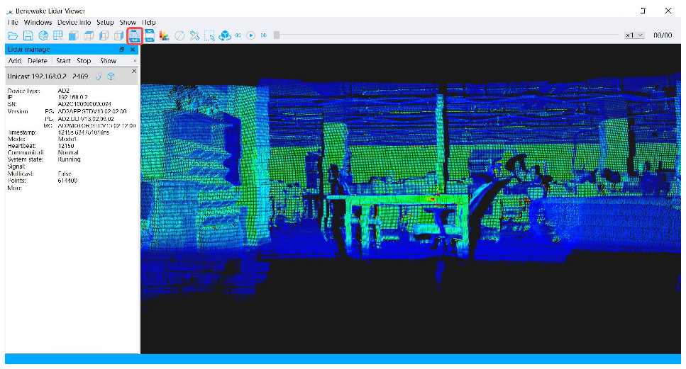 Benewake LiDAR GUI Viewer User Manual — source page 22, figure 1