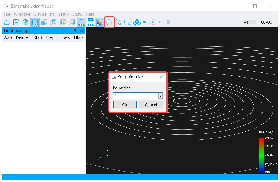 Benewake LiDAR GUI Viewer User Manual — source page 13, figure 1